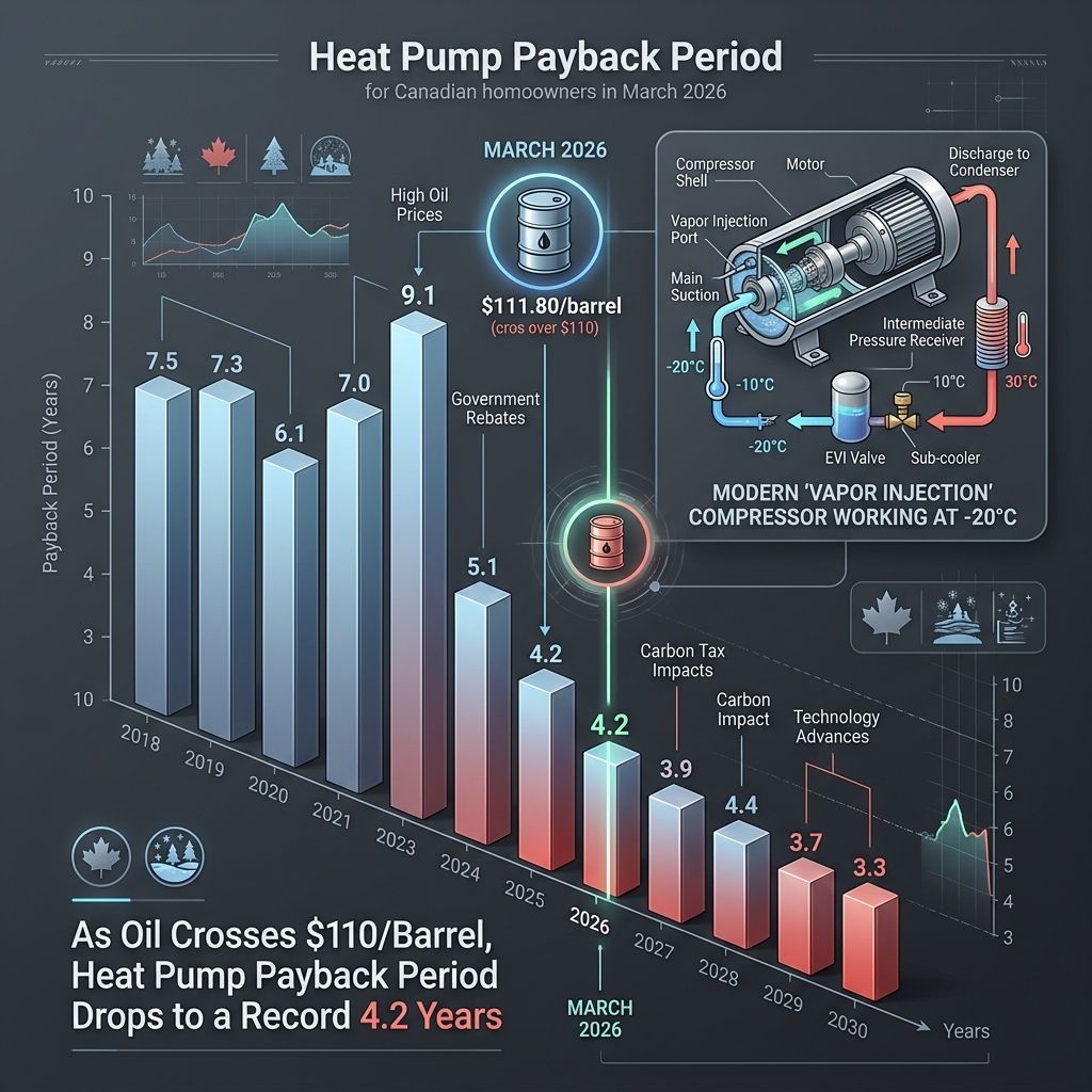 The Heat Pump Tipping Point: Why $110 Oil is the End for the 20th Century Furnace